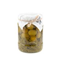 Marinuotos žaliosios merabelės su estragonais „Tchakapuli“ Georgian Production 650 g stiklainis 8