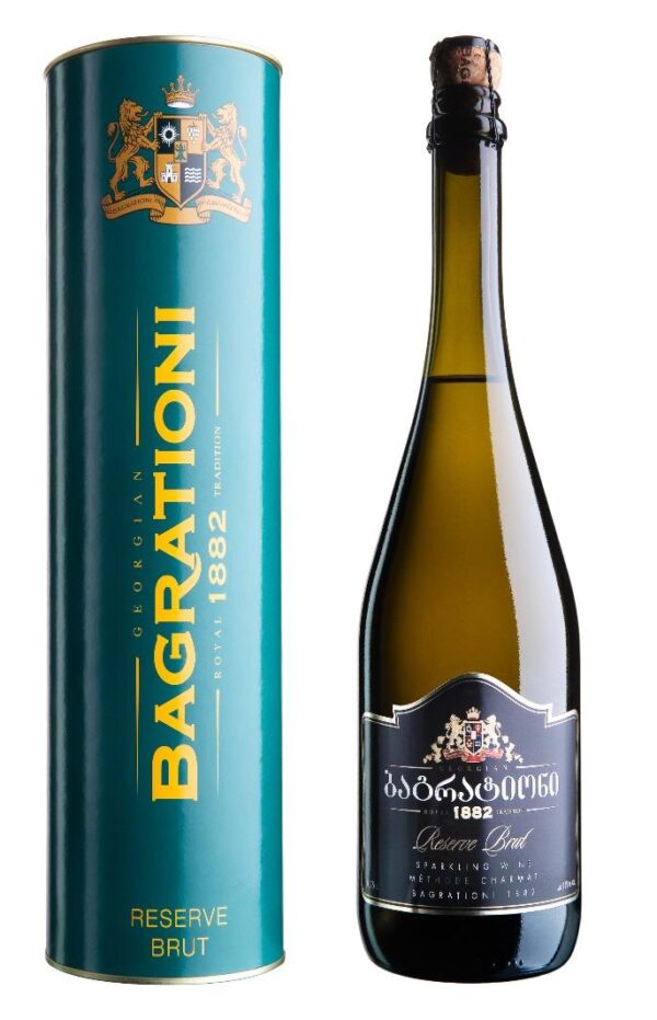 Putojantis vynas Reserve Brut su pakuote Bagrationi